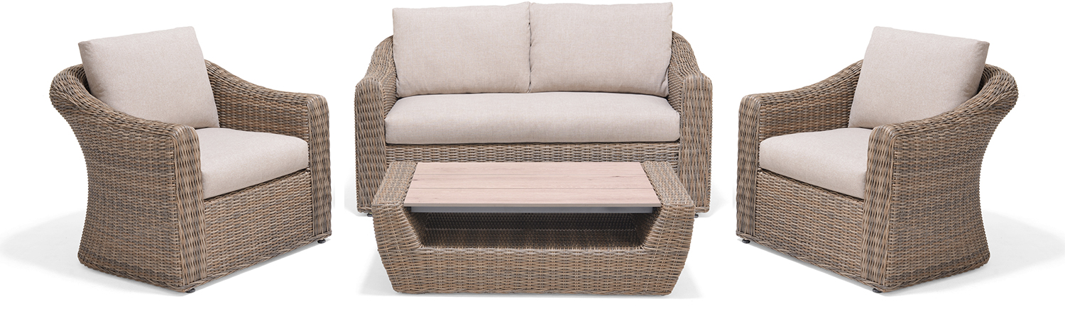 LifestyleGarden Martinique Natural Lounge Set